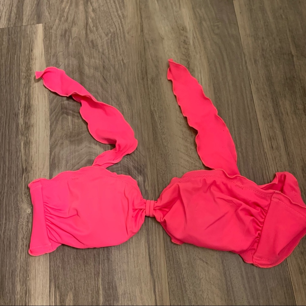 Pink Tie Victoria’s Secret Bikini Top Size Small